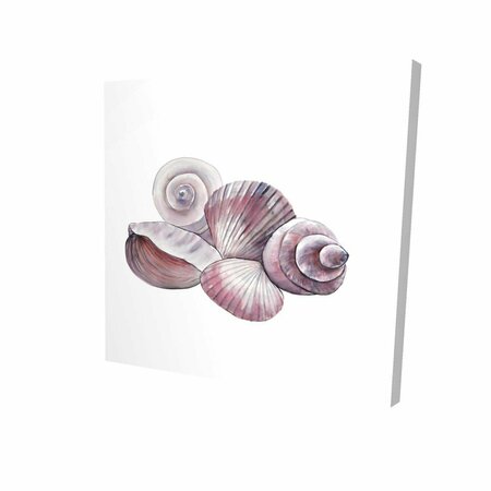 BEGIN HOME DECOR 16 x 16 in. Seaside Shells-Print on Canvas 2080-1616-CO129